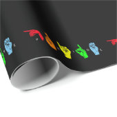 プライドASL LGBTQ手話 ラッピングペーパー (ロールコーナー)