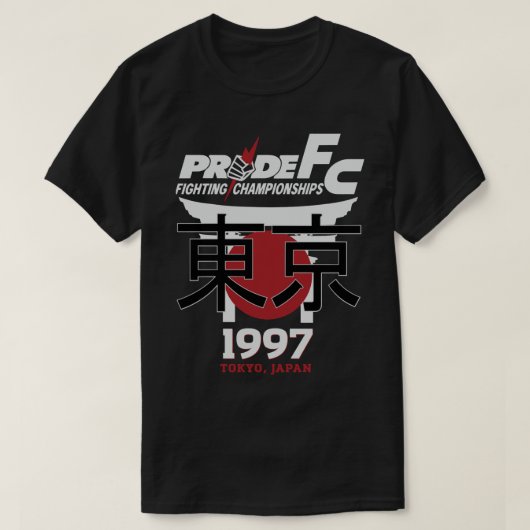 プライドFCヴィンテージ1997東京日本クラシックTシャツ Tシャツ (デザイン正面)