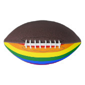 プライドLGBTの旗との愛国心が強いアメリカン・フットボール アメリカンフットボール (正面)