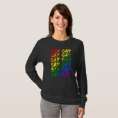 プライドLgbtセーゲイレインボーセー誇りを持ったスLgbtq G Tシャツ (正面フル)