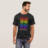プライドLgbtセーゲイレインボーセー誇りを持ったスLgbtq G Tシャツ (正面フル)