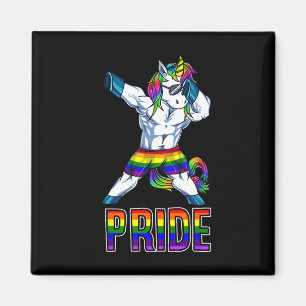 プライドLGBTボディビルユニコーンマッスルレズビアンゲイ マグネット