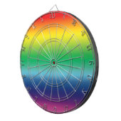 プライドlgbtレインボーカラーズシェードクール素晴らしい ダーツボード (正面右)