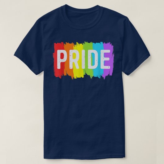 プライドLGBTレインボーゲイレズビアンT女性男性 Tシャツ (デザイン正面)