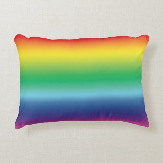 プライドlgbtレインボー同性愛者ゲイ国旗の色 アクセントクッション (正面)