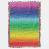 プライドlgbtレインボー同性愛者ゲイ国旗の色 スローブランケット (正面縦)
