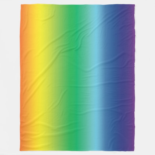 プライドlgbtレインボー同性愛者ゲイ国旗の色 フリースブランケット (正面)