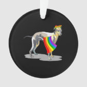 プライドLGBT国旗のゲイベレズビアンウィペットラバーギフト オーナメント (正面)