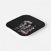 プライドLGBT権利レズビアンゲイ同盟LGBTQ Trans ペーパープレート (傾斜あり)