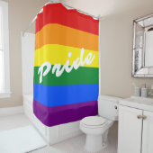 プライドLGBT LGBTQゲイレズカラフルアンレインボー国旗 シャワーカーテン (インサイチュ)