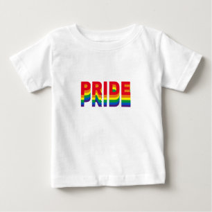 プライドlgbt lgbtq同性愛者ゲイレインボーカラークール ベビーTシャツ