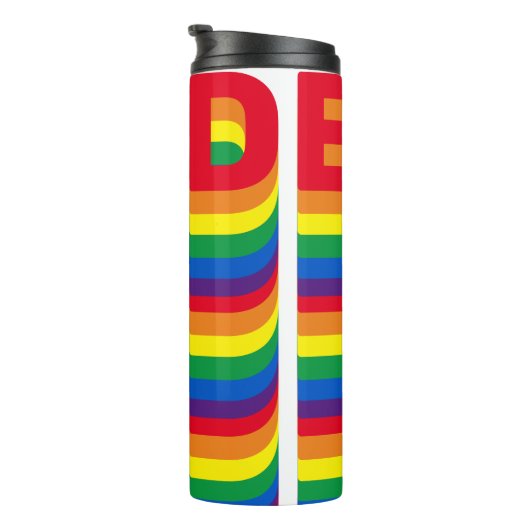 プライドlgbt lgbtq同性愛者ゲイレインボーカラーパターン タンブラー (回転右)