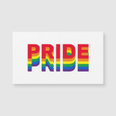 プライドlgbt lgbtq同性愛者ゲイレインボーカラーマグネット (正面)