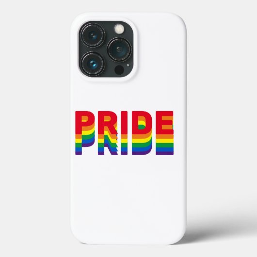 プライドlgbt lgbtq同性愛者ゲイレインボーカラー白 Case-Mate iPhoneケース (裏面)