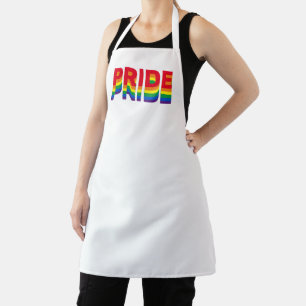 プライドlgbt lgbtq同性愛者ゲイレインボーレトロカラー エプロン