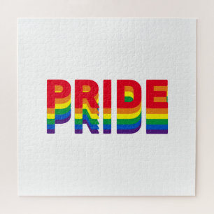プライドlgbt lgbtq同性愛者ゲイレインボーレトロカラー ジグソーパズル