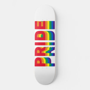 プライドlgbt lgbtq同性愛者ゲイレインボーレトロカラー スケートボード