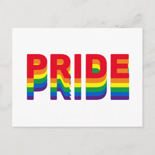 プライドlgbt lgbtq同性愛者ゲイレインボーレトロカラー ポストカード