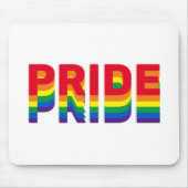 プライドlgbt lgbtq同性愛者ゲイレインボーレトロカラー マウスパッド (正面)