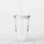 プライドlgbt rainbow アクリルタンブラー (左)