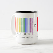 プライドLGBTQカスタマイズ可能な医療 ツートーンマグカップ (正面左)