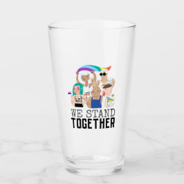 プライドLGBTQ我々は人々の団結を築く タンブラーグラス