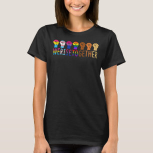 プライドLgbtq社会正義の平等の同盟国 Tシャツ