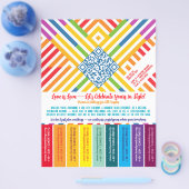 プライドLGBTQ+ティアオフフライヤー チラシ (シングル)