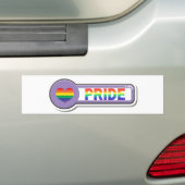 プライドLGBTQ+ バンパーステッカー (車上)