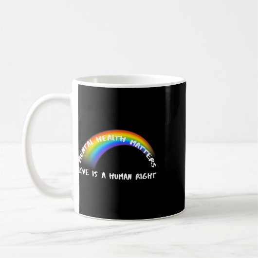 プライドLgbtq – 愛は人権 コーヒーマグカップ (左)