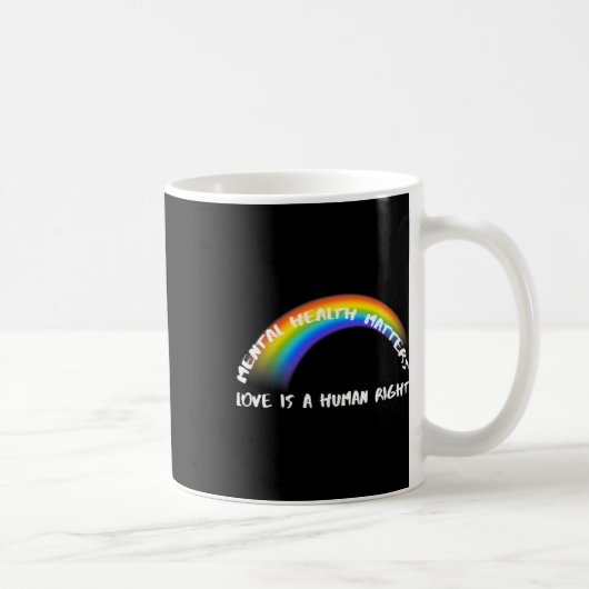 プライドLgbtq – 愛は人権 コーヒーマグカップ (右)
