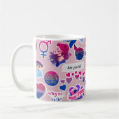 プライドLGBTQ+肯定マグカップでsip コーヒーマグカップ (左)