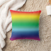 プライドlgbtq lgbtレインボーゲイ国旗の色 クッション (ブランケット)