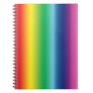プライドlgbtq lgbt虹の旗の色の渦巻き ノートブック