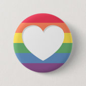 プライドLGBTQ Love is Love Buttonピン 缶バッジ (正面)