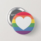 プライドLGBTQ Love is Love Buttonピン 缶バッジ (正面&裏面)