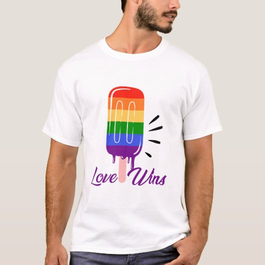 プライドLGBTQ Tシャツ (正面)