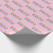 プライドLGBTQIAレインボーカラークール ラッピングペーパー (角)