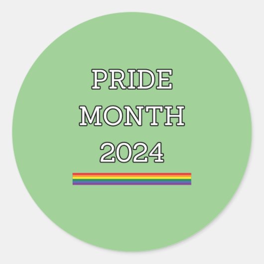 プライドMONTH 2024, lgbtq ラウンドシール (正面)