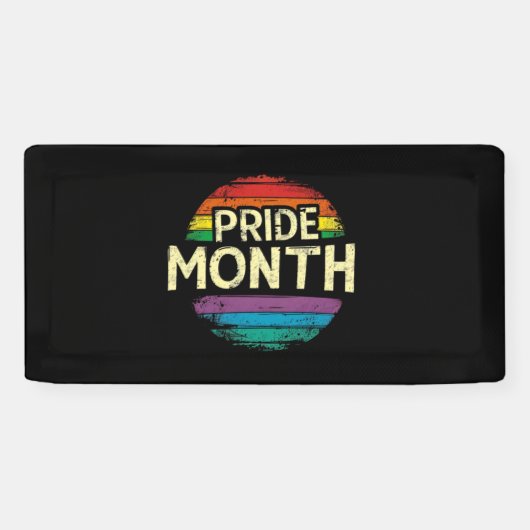 プライドMONTH 2024, lgbtq，ロゴ 横断幕 (横)