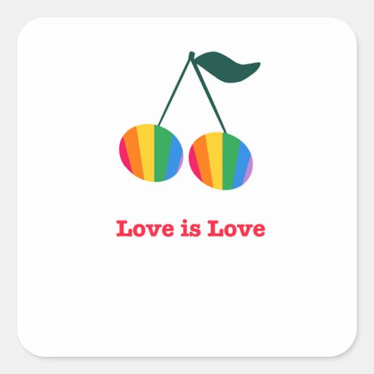 プライドTシャツスクエアステッカー スクエアシール (正面)