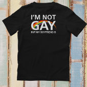 プライドTシャツ、おもしろいプライドTシャツ、ボーイフレンドゲイT Tシャツ