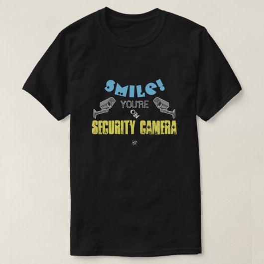 プライバシーとセキュリティカメラ皮肉なジョークv2 tシャツ (デザイン正面)