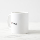 プライバシーは力ステッカー コーヒーマグカップ (正面左)