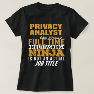 プライバシーアナリスト Tシャツ