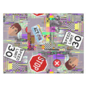 プライバシーアンチ-AIテーブルクロス テーブルクロス (正面(横))