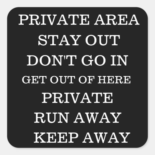 プライバシーシール スクエアシール (正面)