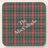 プライパーソナライズされたドタータンチェック素朴 コースター (正面)