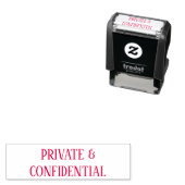 プライベートおよび機密の選択カラー セルフインキングスタンプ (インサイチュ)