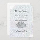 プライベートウェディングレセプション多肉食招待状 招待状 (正面/裏面)